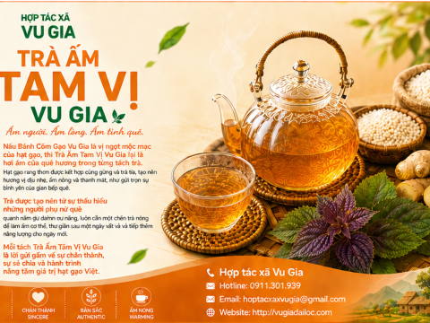 TRÀ ẤM TAM VỊ VU GIA