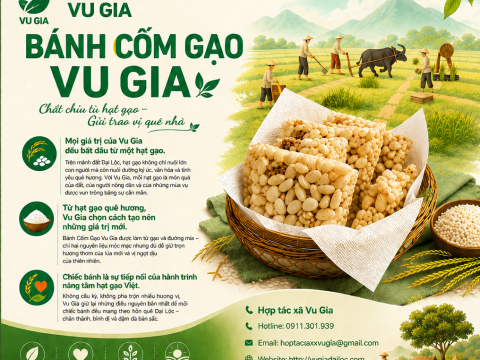 BÁNH CỐM GẠO VU GIA.